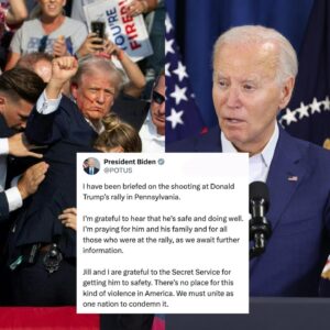 Live updates: President Joe Biden has spoken out to condemn the shooting at Donald Trump’s rally in Pennsylvania. He said in a statement, “I’m grateful to hear that he’s safe and doing well. I’m praying for him and his family and for all those who were at the rally, as we wait for further information.” The President went on to say, “There’s no place for this kind of violence in America. We must unite as one nation to condemn it.”