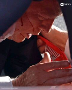 Former President Donald Trump was swarmed by Secret Service agents and rushed off stage as possible shots were heard during a rally in Butler, Pennsylvania, on Saturday.