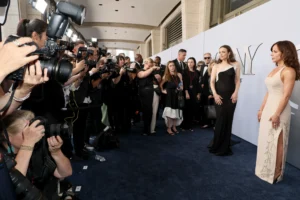 Red carpet ‘chaos’ at the 2024 Tony Awards: Sarah Paulson almost ‘body-checked,’ Angelina Jolie and others wait in line