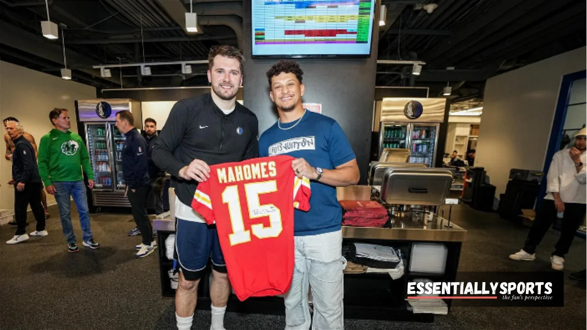 Chiefs star Patrick Mahomes' special gift to Luka Doncic after attending Mavericks game