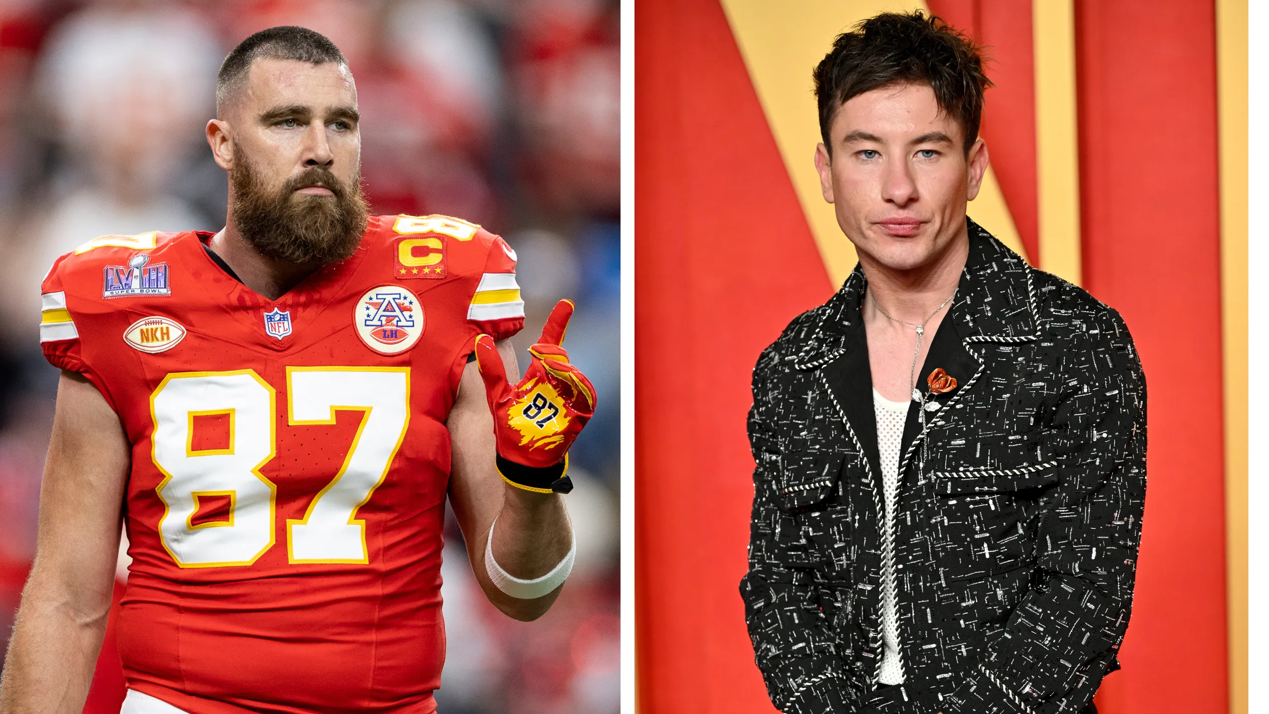 Barry Keoghan and Travis Kelce meet for the first time — but not at the Eras Tour