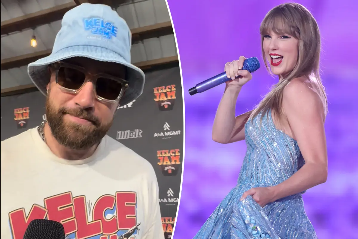 Travis Kelce Shares Sweet Advice Girlfriend Taylor Swift Gave Him About Performing at Kelce Jam 2024