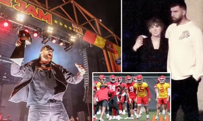 More important things to do, Travis? Chiefs star Kelce is notably ABSENT from practice for the third straight day - as he continues to travel the world with girlfriend Taylor Swift