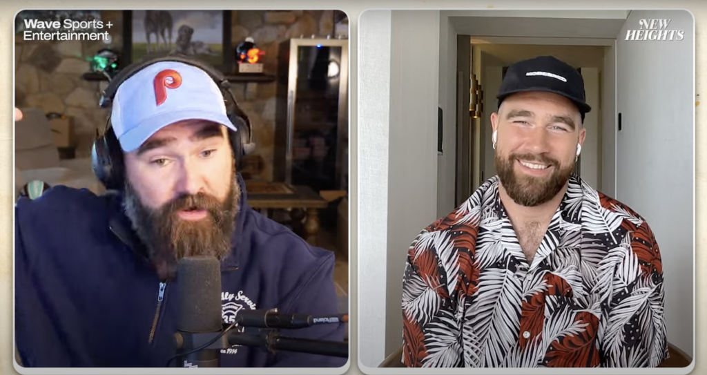 Kelce Brothers Defend Harrison Butker Comments as Jason Jokes His Wife Should Go Make Him a Sandwich