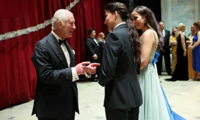 "King Charles Radiates Joy at Royal Opera House Gala: An Evening of Elegance and Entertainment"