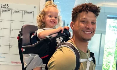 Patrick Mahomes Wears Daughter Sterling in Hiking Backpack as Family Prepares for Trip: ‘We’re Ready’