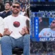 Travis Kelce is BOOED in Dallas after rocking up at Mavs-Timberwolves with Patrick Mahomes… leaving the Chiefs star baffled before his teammate Patrick gets a huge ovation