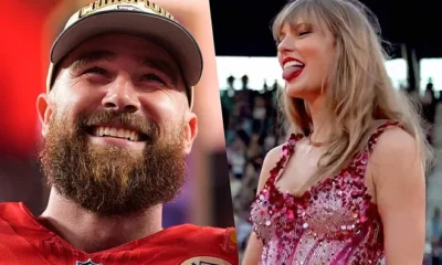 Taylor Swift caught having wild thoughts about Travis Kelce on stage in revealing video from Eras Tour