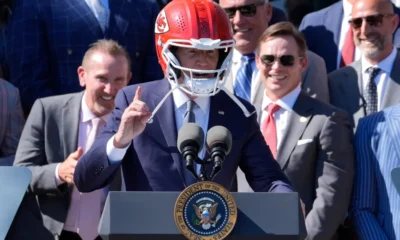 The White House Chiefs Super bowl celebration: Joe Biden’s first comment “Welcome back to The White House! superbowl 58 Championship kansas city chiefs, the first team in 20 years to win Back-to-back. I kinda like that.”