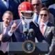 The White House Chiefs Super bowl celebration: Joe Biden’s first comment “Welcome back to The White House! superbowl 58 Championship kansas city chiefs, the first team in 20 years to win Back-to-back. I kinda like that.”
