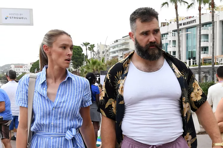 Kylie Kelce Is Très Chic in Cannes (While Jason Sports His Beloved Flip Flops and a Tank Top, True to Form)