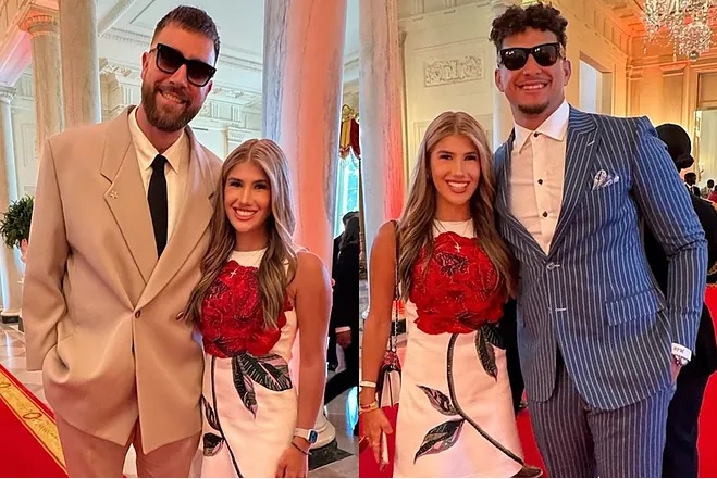 Party at the White House for Chiefs' heiress Ava Hunt with Mahomes & Kelce