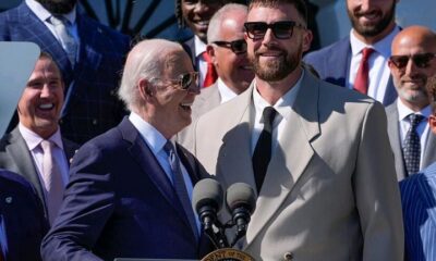 Travis Kelce upstages President Joe Biden with hilarious announcement at Chiefs White House visit