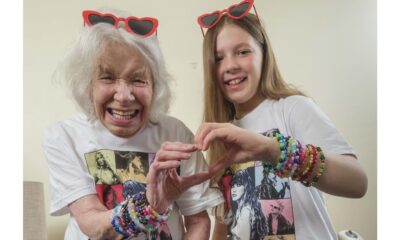 Heartwarming: An 11-year-old Taylor Swift fan has made hundreds of friendship bracelets to donate to people in care homes...Inspired by Her 92-Year-Old Great-Grandmother