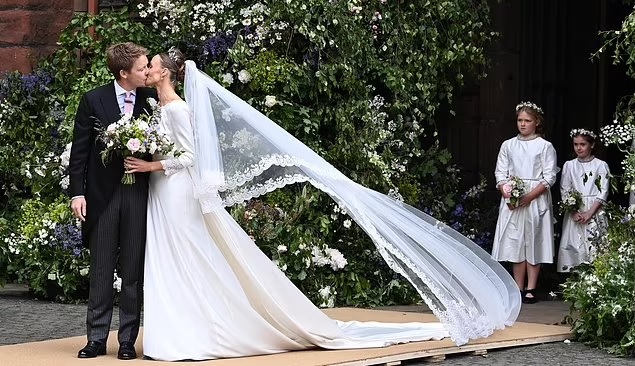 The biggest Society wedding of the year: Duke of Westminster and Olivia Henson were joined by glam aristocratic and royal guests at their Chester Cathedral wedding (but no sign of Prince Harry!)