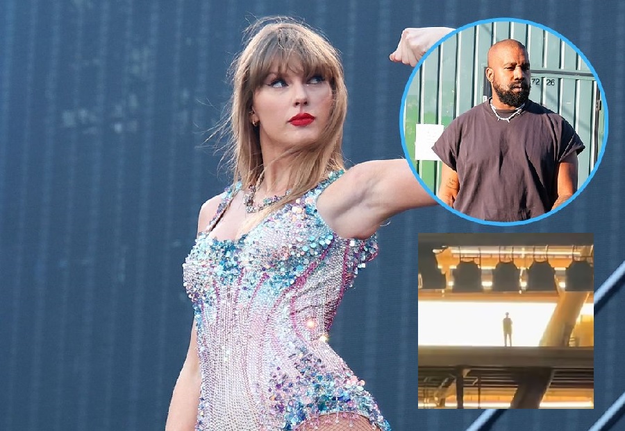 Taylor Swift fans hilariously react to mysterious shadowy figure seen watching her Madrid concert from above: 'It's Kanye West!'