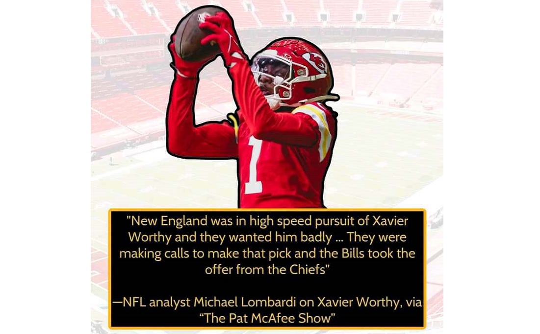 Did you know The Patriots were aggressively pursuing WR Xavier Worthy during the draft? The Chiefs beat them to the punch.