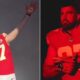 Travis Kelce films his 'archer' introduction at Chiefs media day - but it is NOT a Taylor Swift tribute!