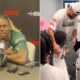 Travis Kelce 'the purest dude I've ever met' says David Njoku - as Taylor Swift's boyfriend ends softball charity day by meeting star-struck kids