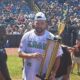 Kansas City Chiefs tight end Travis Kelce won the home run derby during Cleveland Browns tight end David Njoku’s Celebrity Softball Game charity event on Saturday