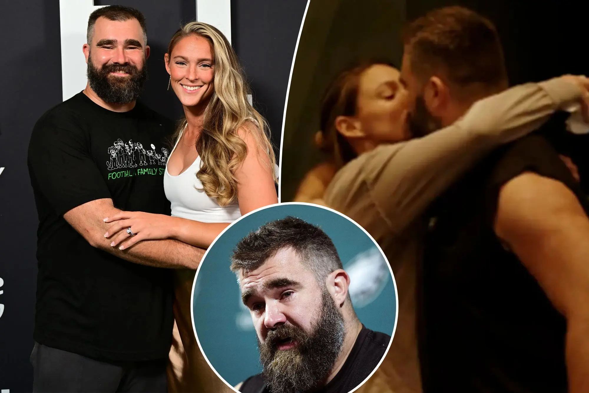 Jason Kelce Tearfully Remembers Moment He Met Wife Kylie in NFL Retirement Speech: 'An Aura Around Her'