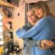 Taylor Swift with Cara Delevingne on the backstage of 'Cabaret' musical in London