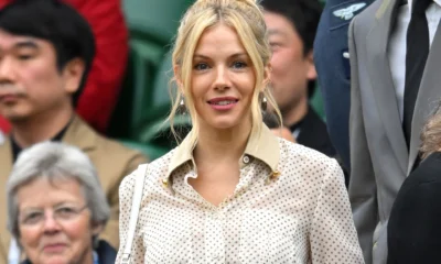 Sienna Miller serves Wimbledon elegance in Prada crop top and skirt set