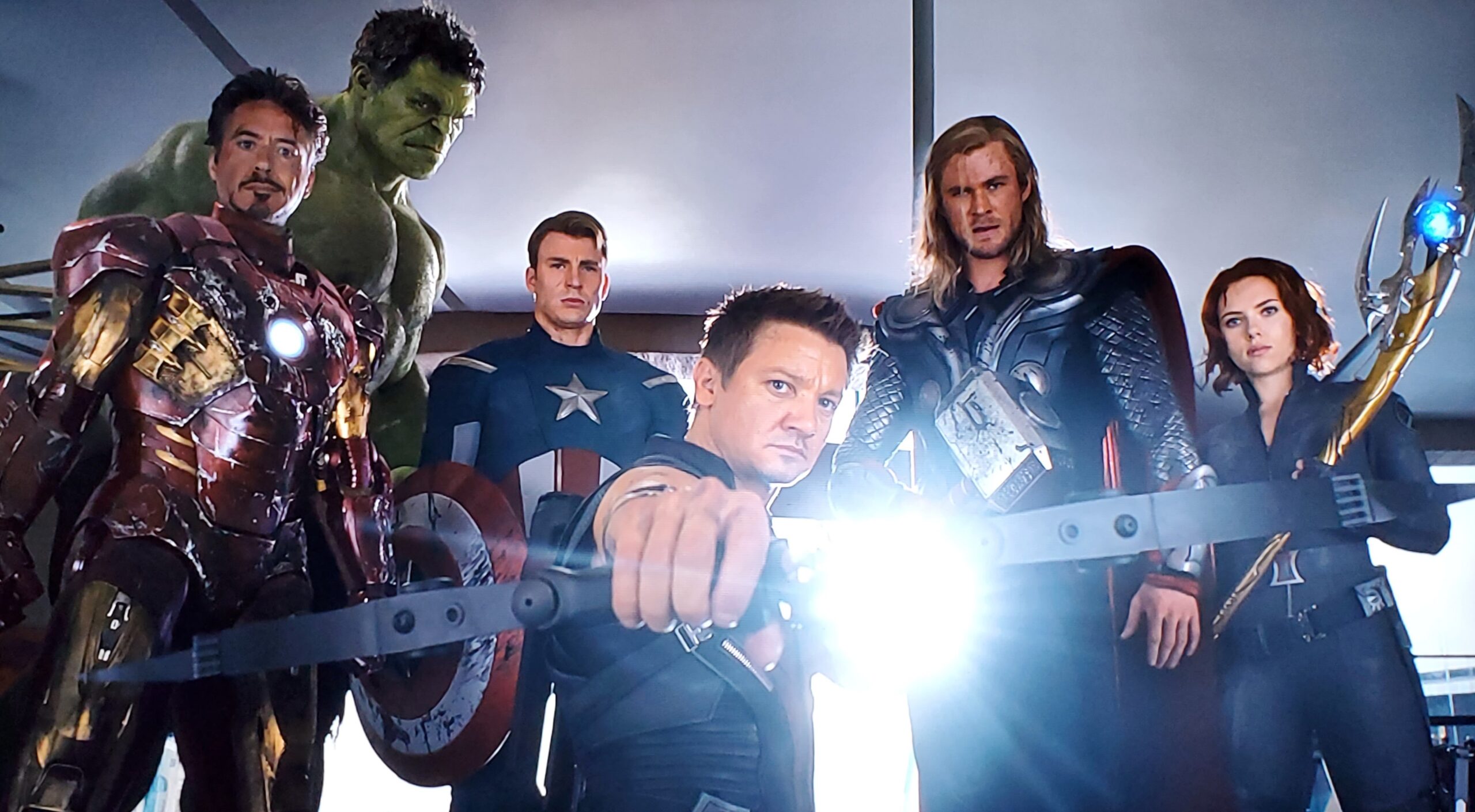 The original six cast of 2012 film Avengers, Chris Evans, Robert Downey Jr., Mark Ruffalo, Scarlett Johansson, and Jeremy Renner, who played Captain America, Iron Man, Hulk, Black Widow, and Hawkeye in the 2012 superhero film respectively, reunited for the first time in nearly six years to dub the film in native Lakota language. 'one more time'