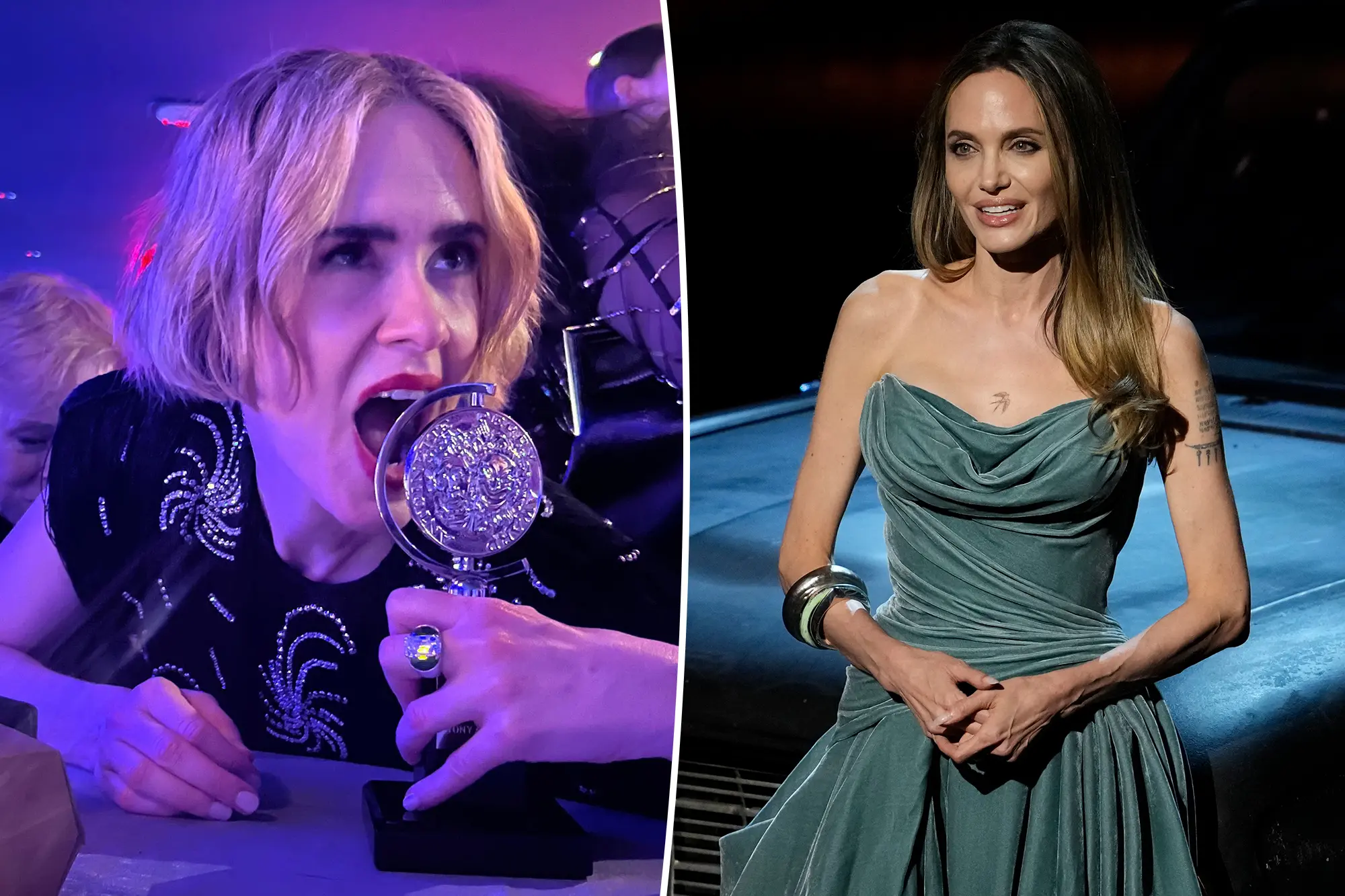 Red carpet ‘chaos’ at the 2024 Tony Awards: Sarah Paulson almost ‘body-checked,’ Angelina Jolie and others wait in line