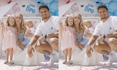 BREAKING NEWS Patrick Mahomes and wife Brittany throw gender reveal party as couple announce whether third child is a boy or girl with adorable Tic-Tac-Toe game