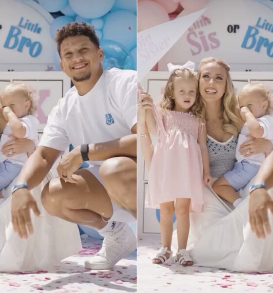 BREAKING NEWS Patrick Mahomes and wife Brittany throw gender reveal party as couple announce whether third child is a boy or girl with adorable Tic-Tac-Toe game