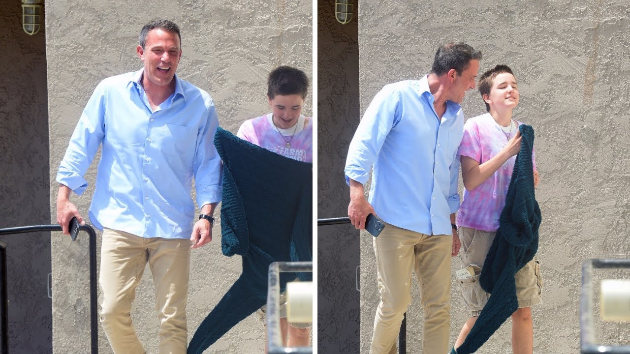 Ben Affleck looks elated as he puts his wedding ring back on for outing with Seraphina