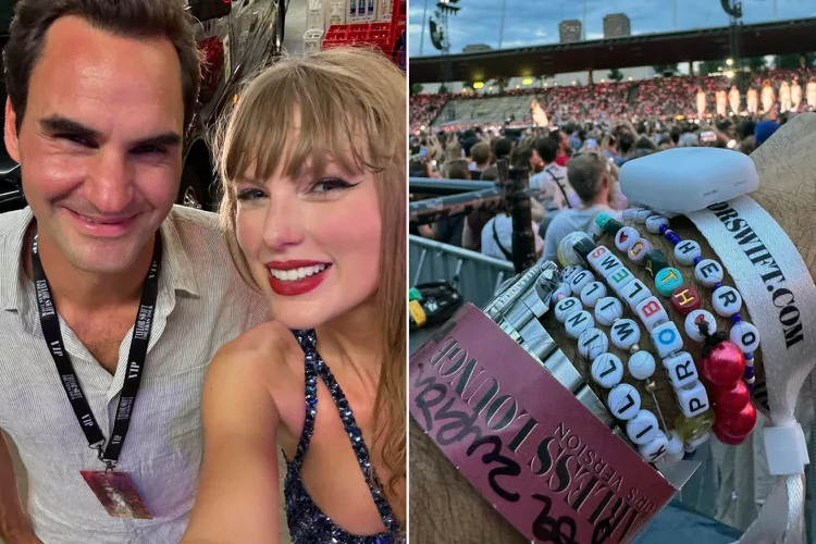 Roger Federer Shares Selfie with Taylor Swift After Attending Her Eras Tour, Showing Off His Stack of Friendship Bracelets: 'In My Swiftie Era'